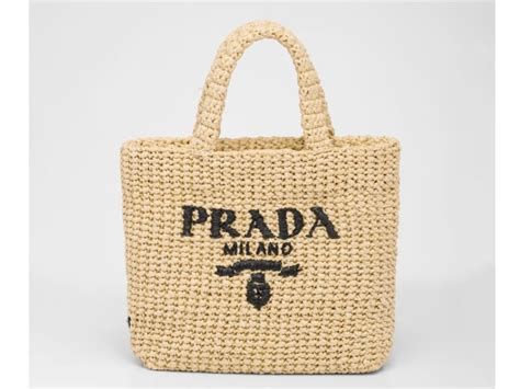 Borse Prada in Paglia Beige 